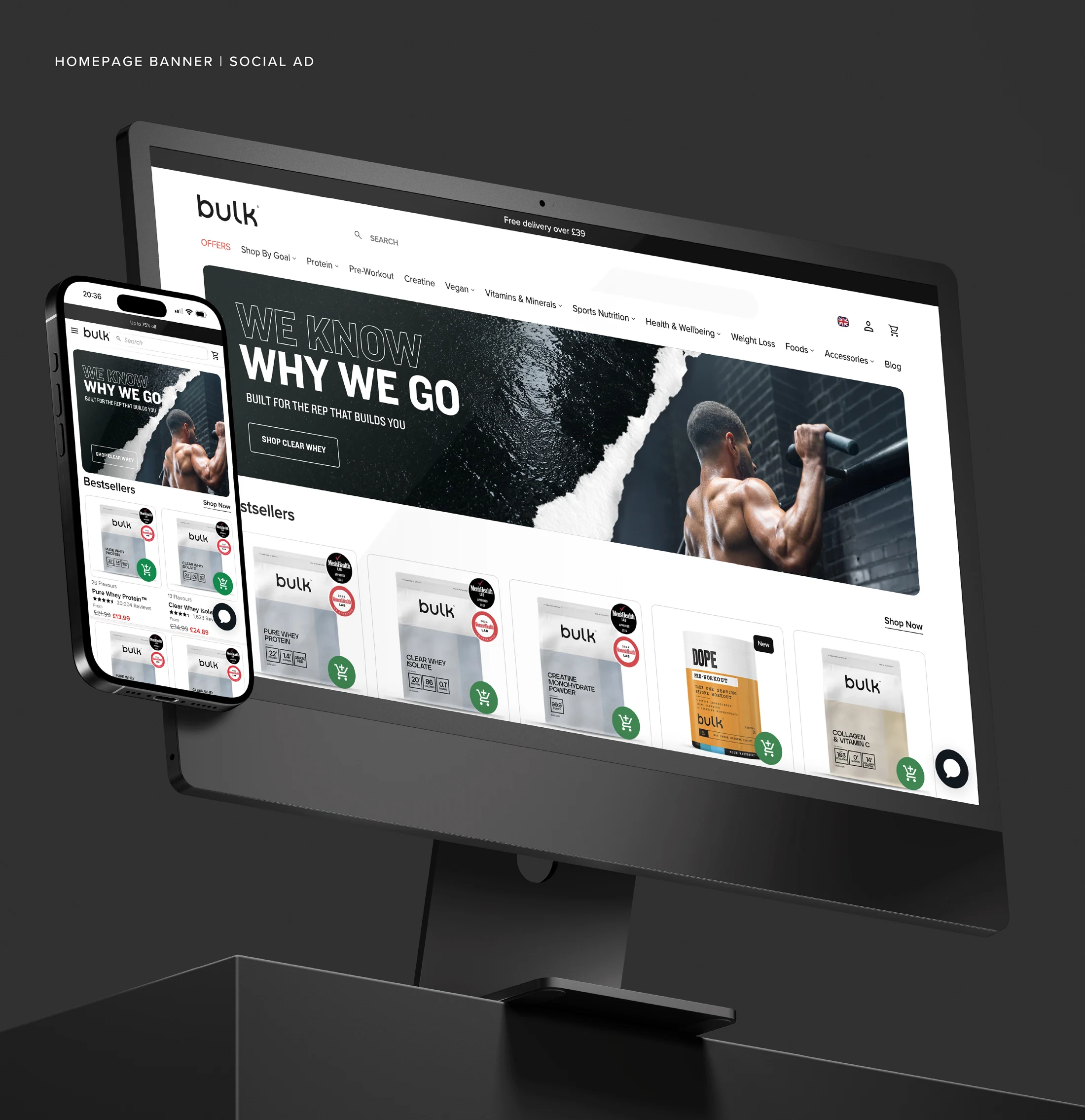 Bulk responsive website campaign and social creative
