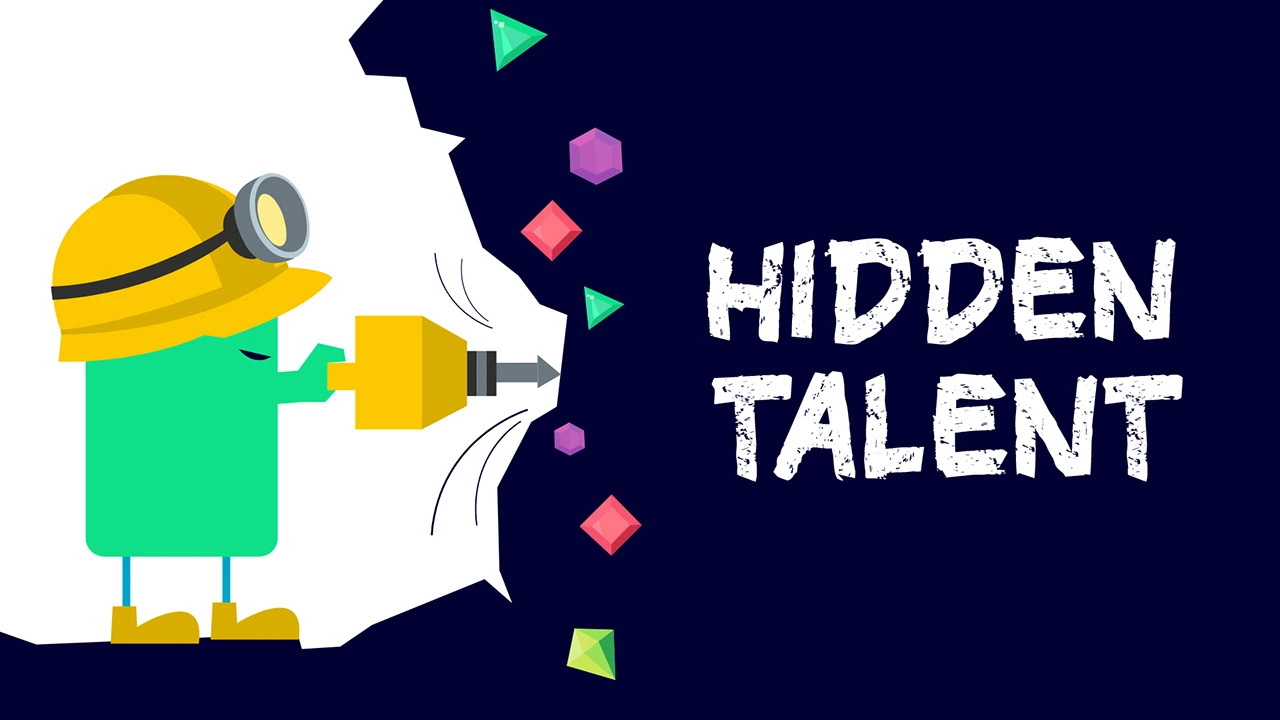 Doug the miner and the Hidden Talent campaign identity