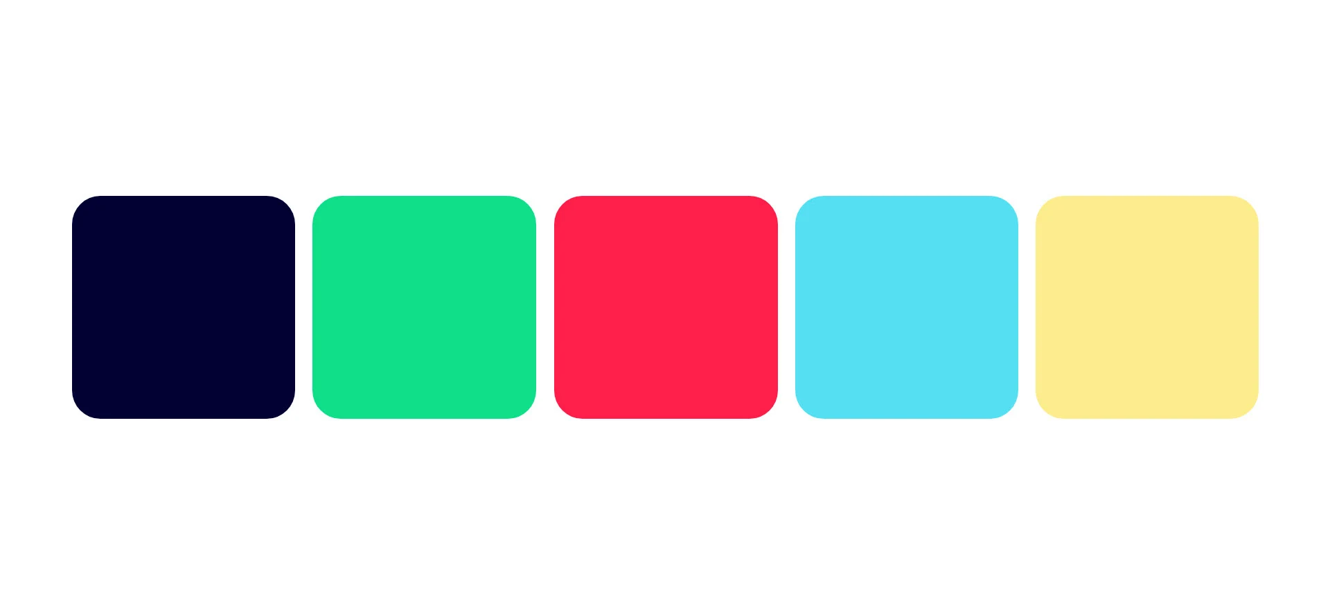 Hidden Talent campaign colour palette
