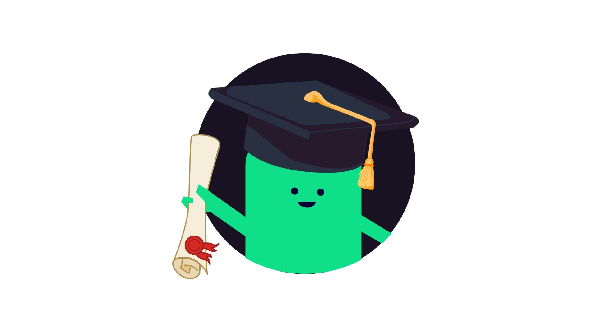 Doug the graduate illustration