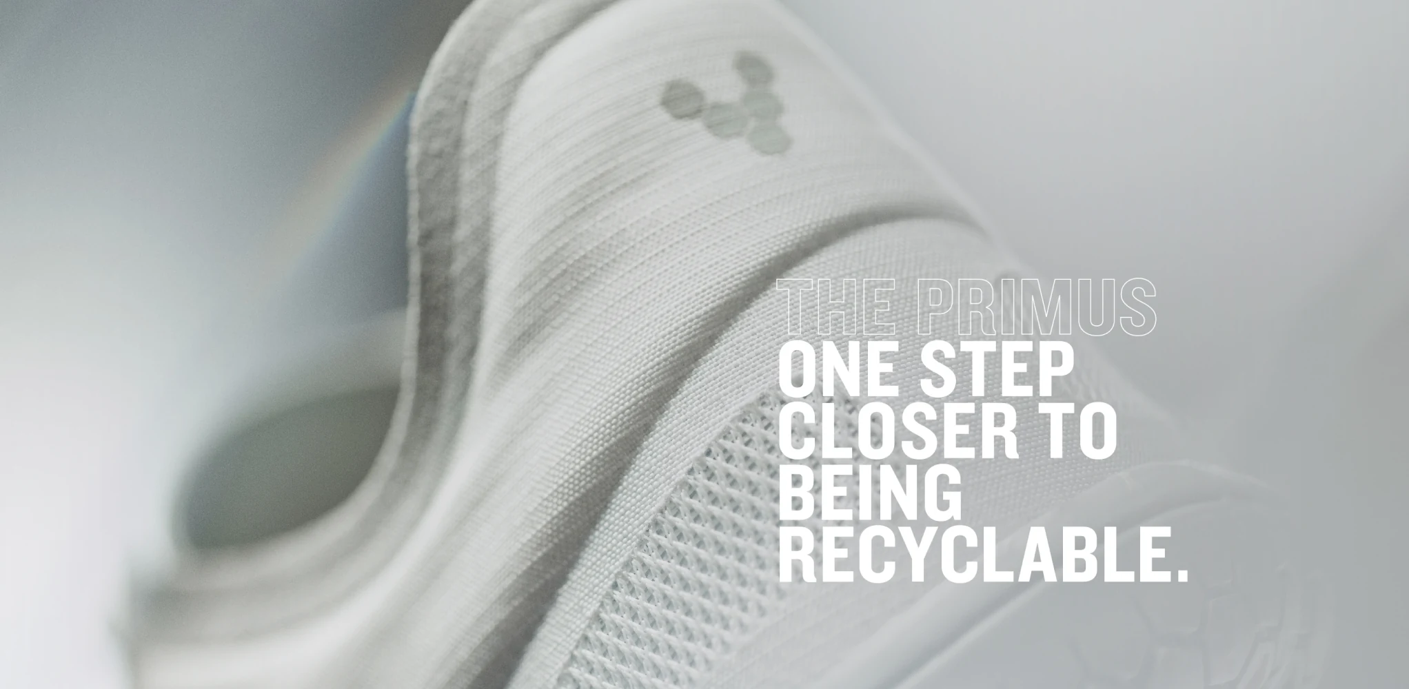 Footwear detail with a recyclability message