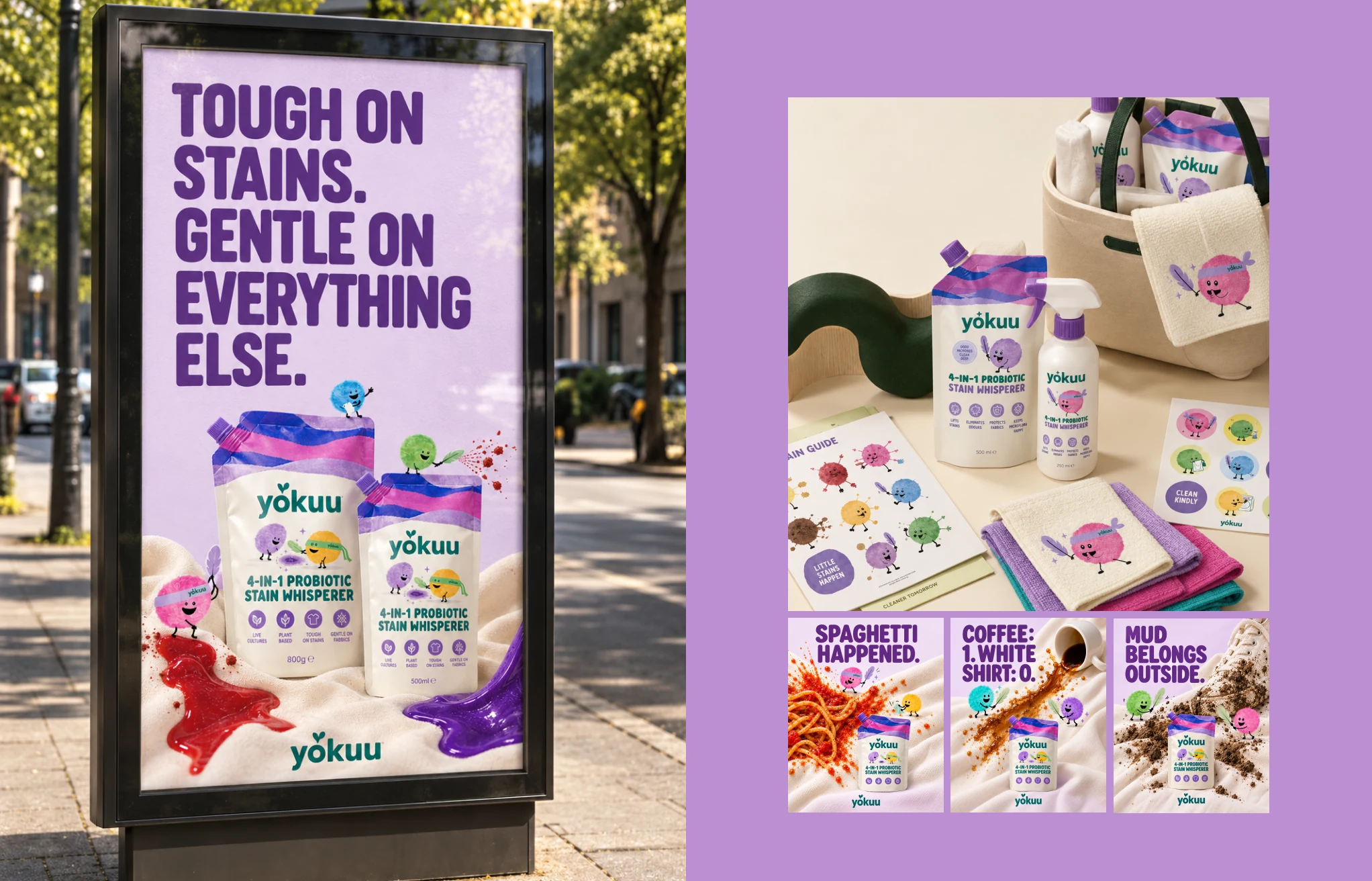YOKUU outdoor advertising and packaging mockups